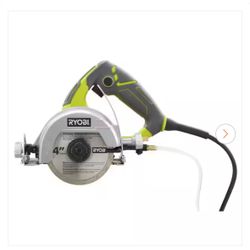 NEW IN BOX  RYOBI 12 -Amps 4 in. Blade Corded Wet Tile Saw
