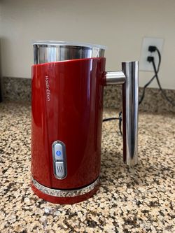 Milk frother electric, Red
