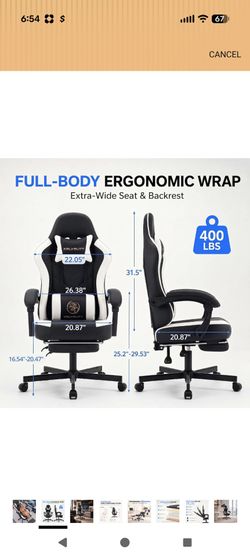 Brand new  Gaming Chair with Footrest