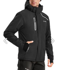 Ewedoos Wind-stopping Waterproof Ski Jacket Men Winter Snow Jacket for Men...