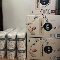 Millie Moon Diapers (Size 1 and 2)