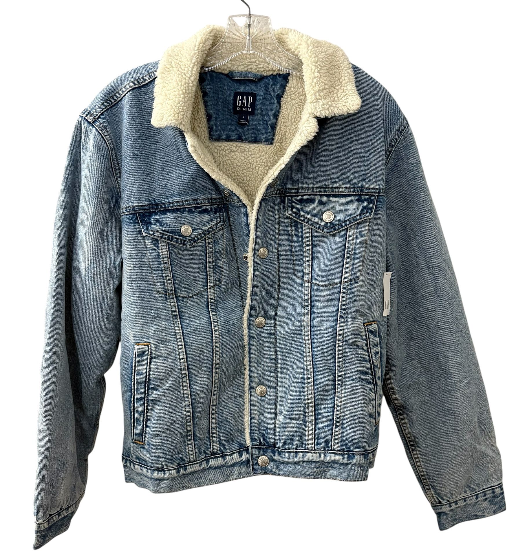 GAP Women's Sherpa Lined Denim Jacket Size Small NWT