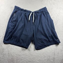 Vuori Ponto Performance Shorts Men's Large Blue Lounge Gym Stretch Soft V344#10A