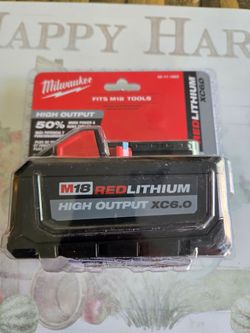 Milwaukee M18 Volt High Output XC 6.0 Ah Battery