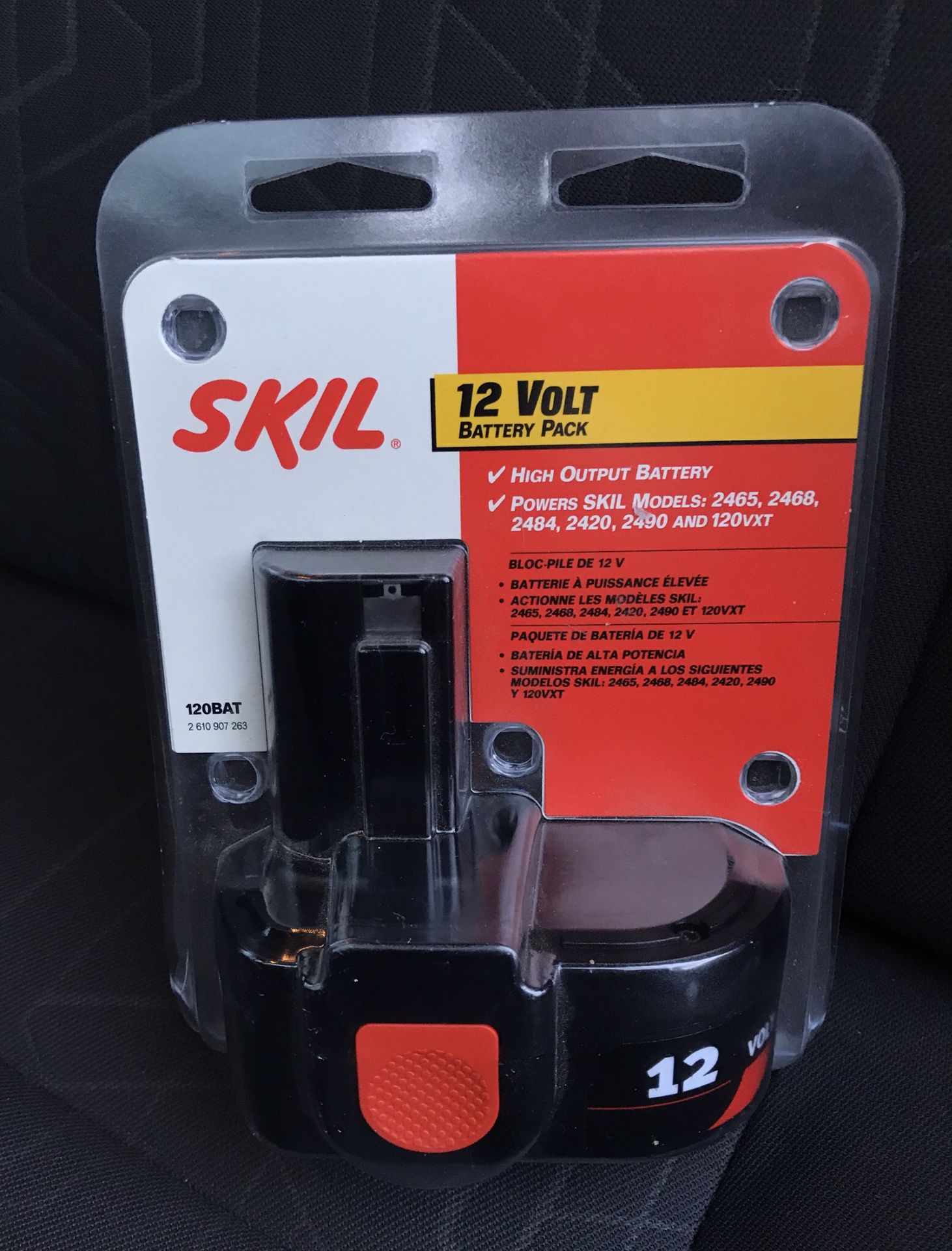 AUTHENTIC SKIL NEW Battery 120 BAT/12-Volt Battery Pack High Output Battery