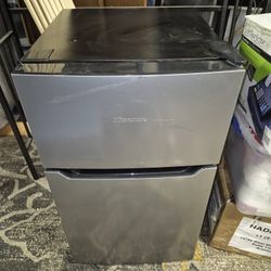 Hisense Two Door Mini Fridge In Very Good Condition, Working Perfectly 