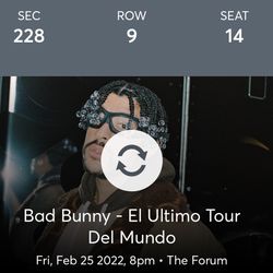 Bad Bunny Tickets 2000 For Both 