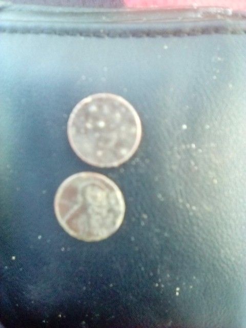 Two Older Pennies With Several Mint Mark Eeeors