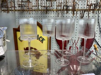Set of 6 Ferm Living Ripple red wine glasses 12 oz