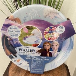 Disney Frozen Water Balloon Paddle Set 2 Paddles 50 Water Balloons