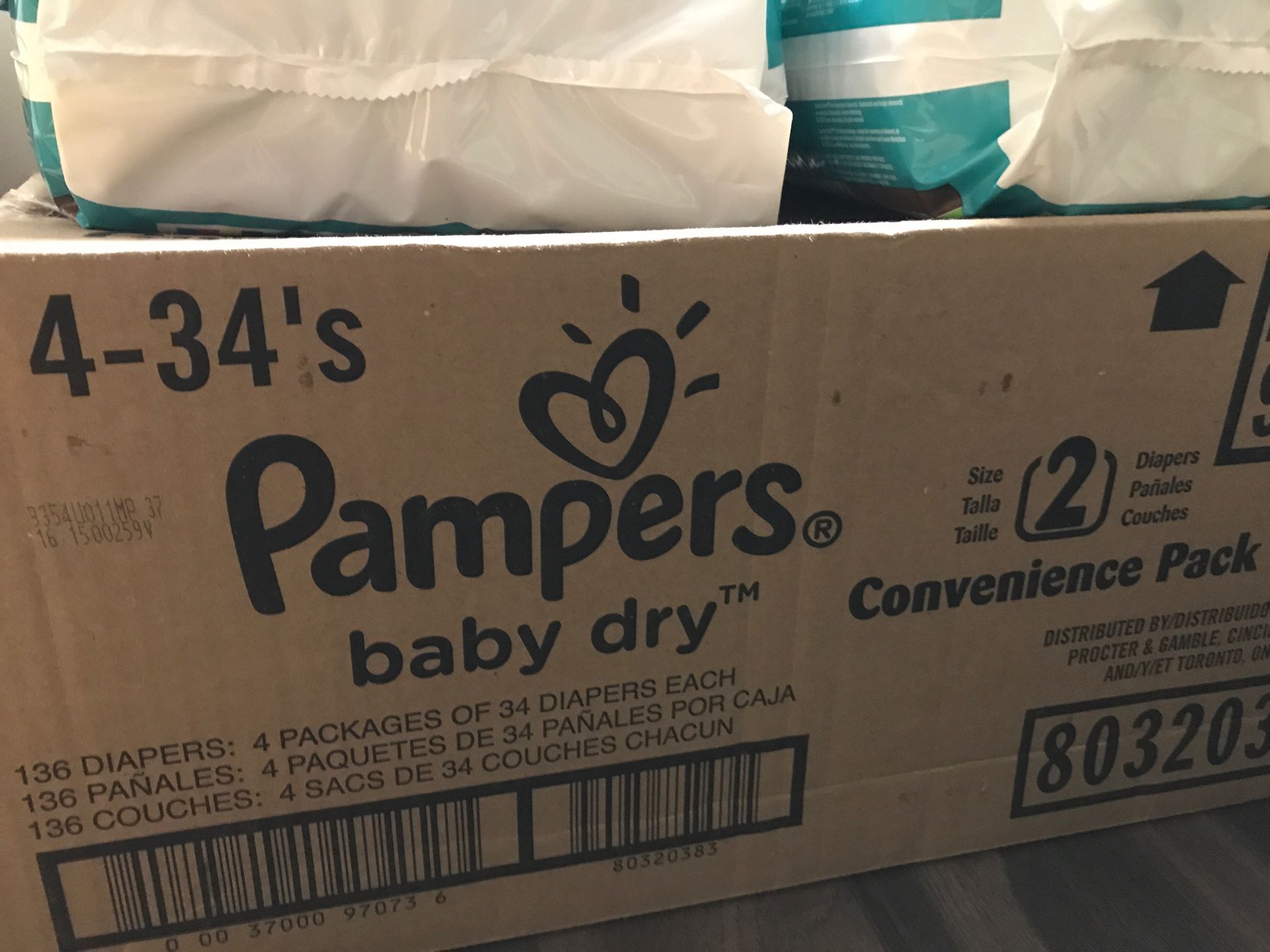 Pampers Sizes 3 🙌🏾 $5 for 28 Pampers SIZE 2 SOLD