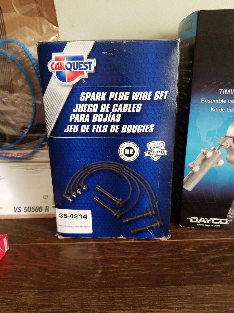 Spark Plug Wire Set With Oil Filter