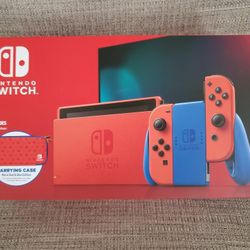 Nintendo Switch Mario Red & Blue Edition Console (New)