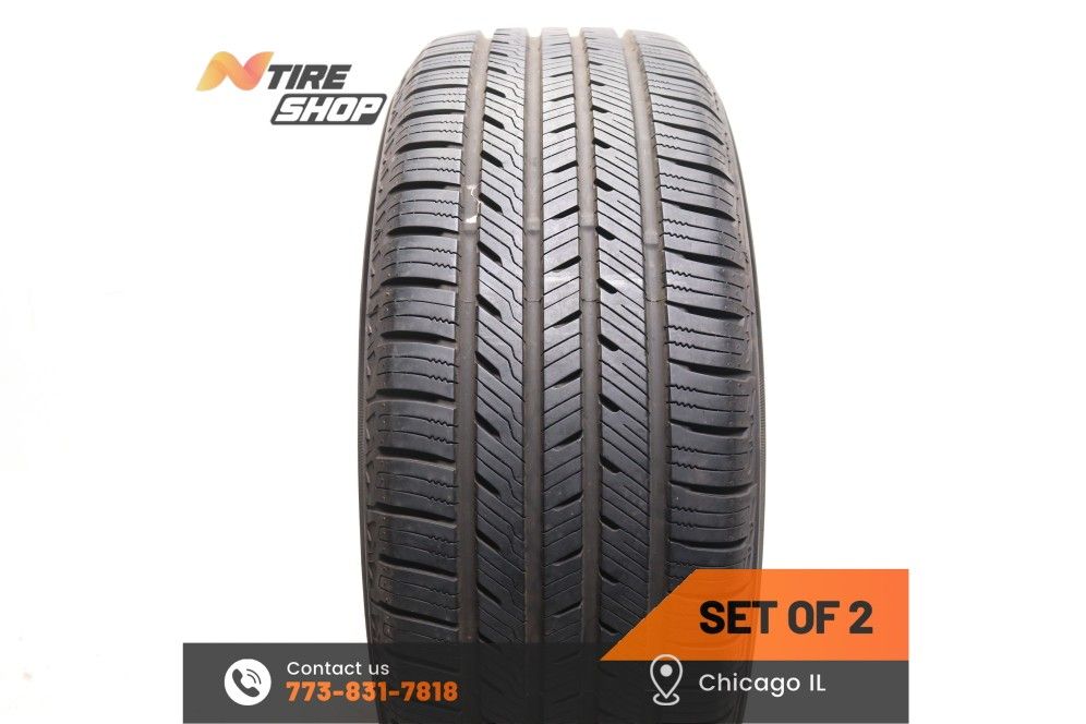 Set of 2 Used 9.5/32 235/55R18 100V Yokohama YK-CTX