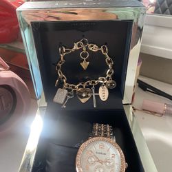 Bebe Watch And Bracelet
