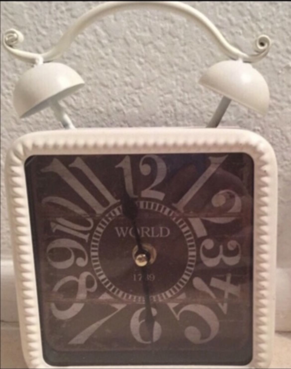 Vintage Looking Clock 9" tall by five and three-quarter inches wide