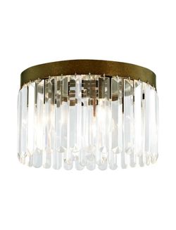 Crystal Flush Mount Ceiling Light Fixture