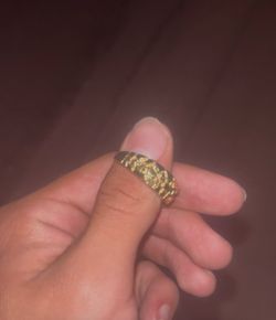 10k nugget ring band style