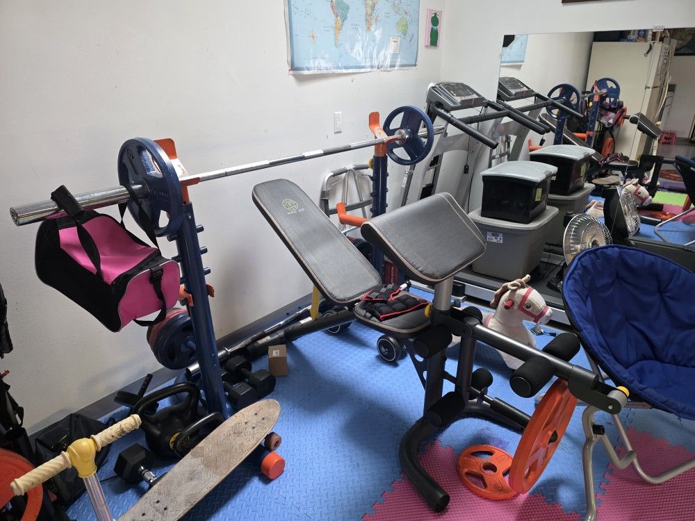 Weight Bench Plus Squat Rack.