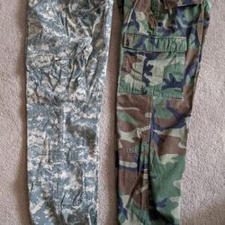 Camo Pants, Lot of 2 Military Camouflage Pants
