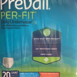 Adult Daily Diapers $40 a Box, 6 packs of 20 counts