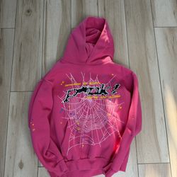 1:1 Pink Spider Hoodie 