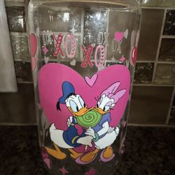 Daisy And Donald Glass Cup