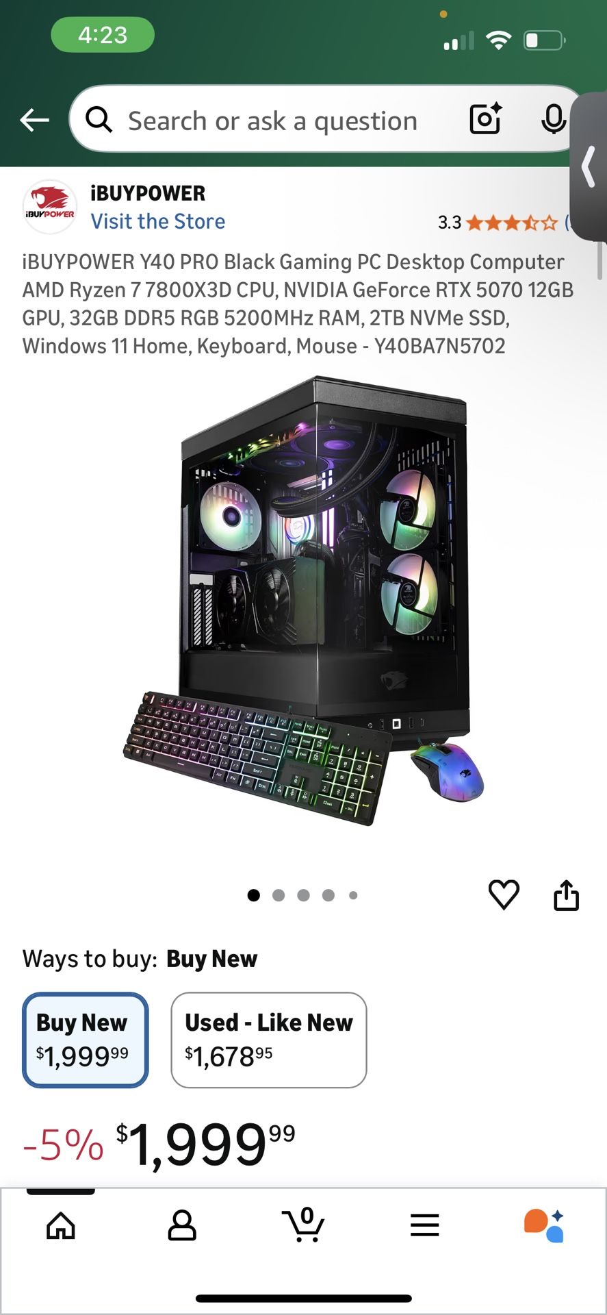 Ibuyerpower Gaming Pc 