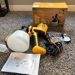 VONFORN Paint Sprayer, 700W HVLP Spray Gun with Cleaning & Blowing Joints, 4 Nozzles and 3 Patterns, Easy to Clean, for Furniture, Cabinets, Fence, Wa