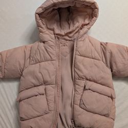 Zara fleece coat/jacket -Worn only 3 days! 18-24m