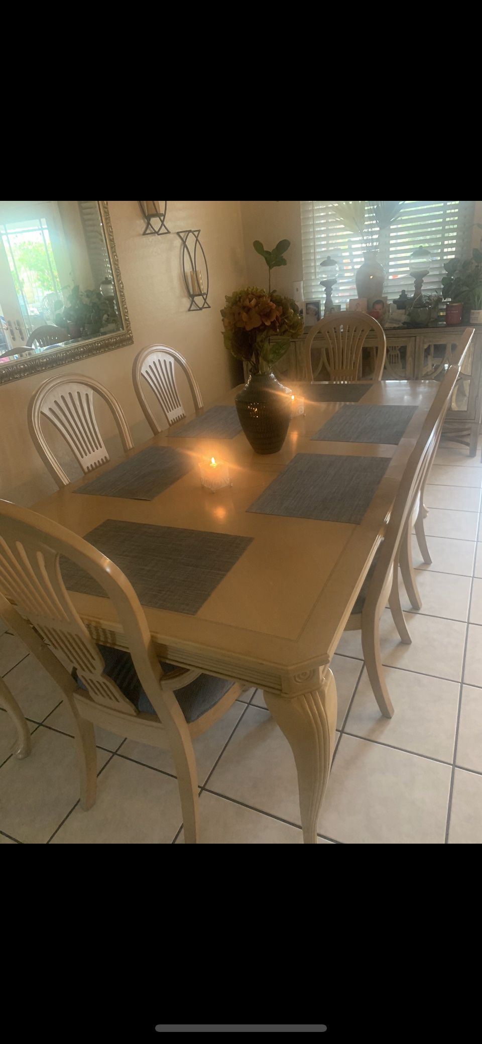 Dinning Table With Additional Table .