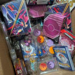 Pokemon Card Sleeves, Playmats, Deck Boxes, Coins, Counter Dice,  Condition Markers, Mini Binders, Energy Cards, Pokemon Decks, Stickers, Etc.