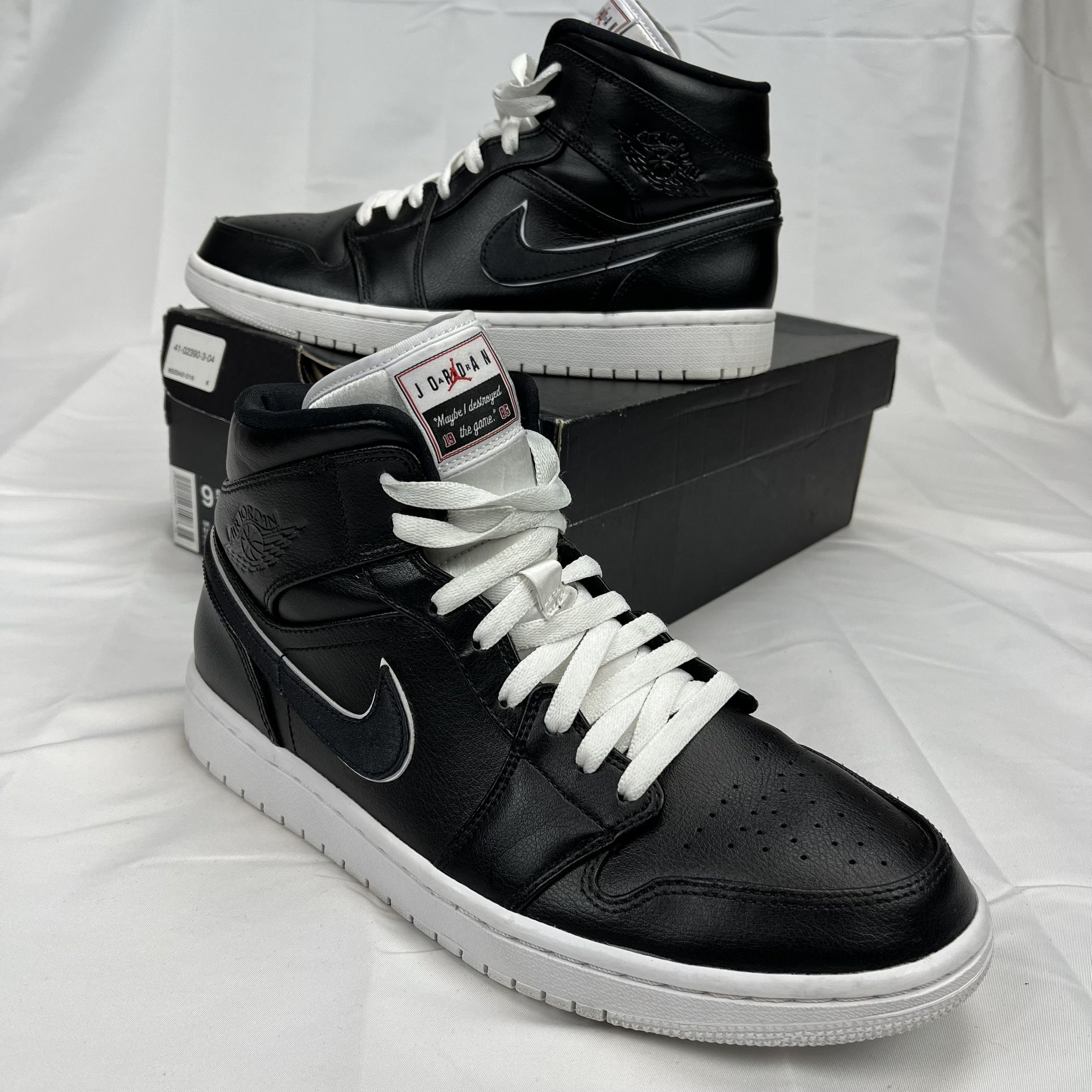 Nike Air Jordan 1 Maybe I Destroyed the Game 2019 852542-016 Mens Sz 9.5 M Black