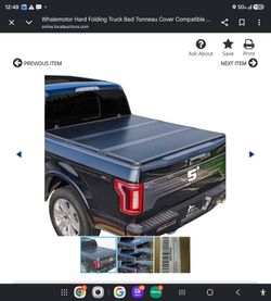 WHALEMOTOR TRI FOLD HARD TONNEAU COVER 5FT COMPATIBLE WITH NISSAN FRONTIER
