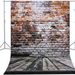 Brick Wall Backdrop 5 x 10 ft. for Photography Studio Video Shooting