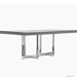 Cortina Dining Table City Furniture Grey Silver