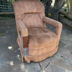 Vintage Swivel Arm Chair Couch