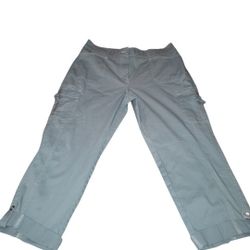 Blue Glass Cato Cargo Pants Women's Mid Rise Size 10 