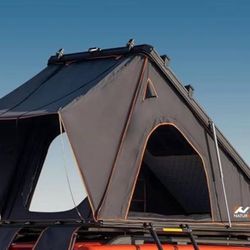 BAMACAR Naturnest Rooftop Tent Hard Shell 2-3 Person Nature Nest Roof Top Tent Hardshell For Jeep SUV Van Pickup Truck Vehicle Trailer Car Camping Har