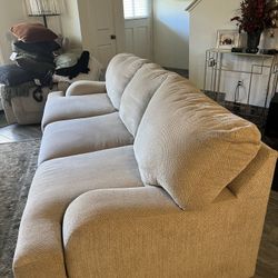 Plush Cream Sofa 