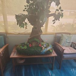 Hand Crafted Fairy Treehouse Dollhouse Or Decor