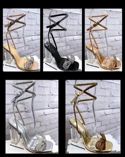 Women Clear Heels Fashion 