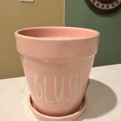 Rae Dunn BLUSH Plant Pot
