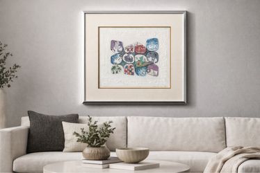 Amram Ebgi Attributed Twelve Tribes Judaica Signed Numbered 19/200 Framed