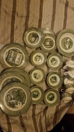 20 pieces, Vintage The Old Curiosity Shop Plates,cups,saucers,bowls