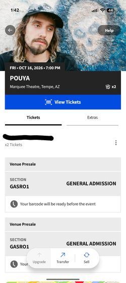 Concert Tickets for Pouya