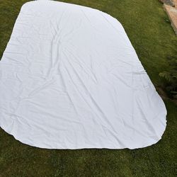 White tablecloth 12ft