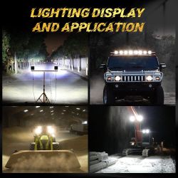 4" 48W LED Work Light Pods Aluminum Housing Flood Beam Truck Offroad Boat 12V Tractor Truck Jeep 4x4 RV
