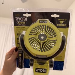 USB Lithium Misting Fan Kit