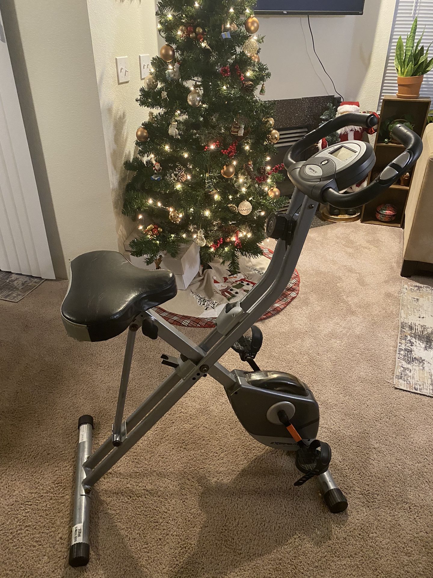 Exerpeutic folding exercise bike